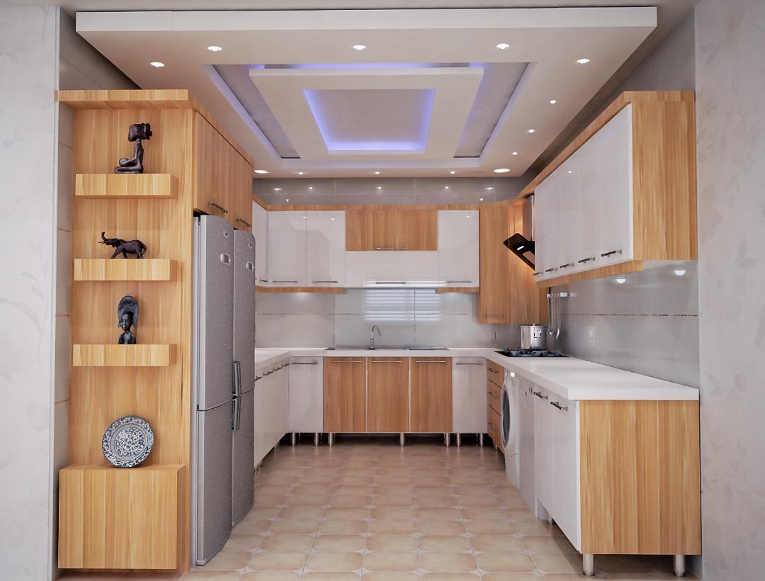 طراحی کابینت آشپزخانه هایگلاس