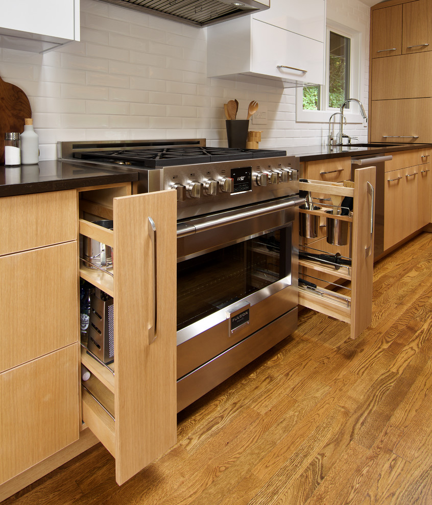 کابینت مدرن برای آشپزخانه های کم جا