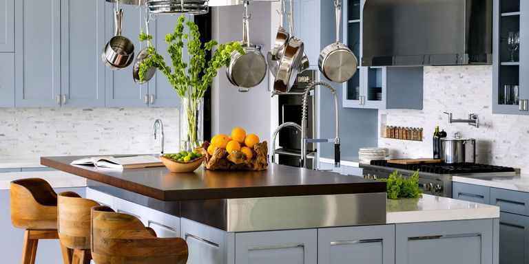  آشپزخاه مدرن با ترکیب رنگی متنوع-طرح آشپزخانه